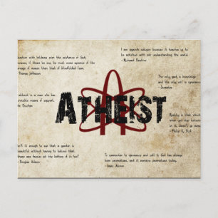 Atheïst Briefkaart