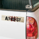 Atheïst Bumpersticker (Op Truck)