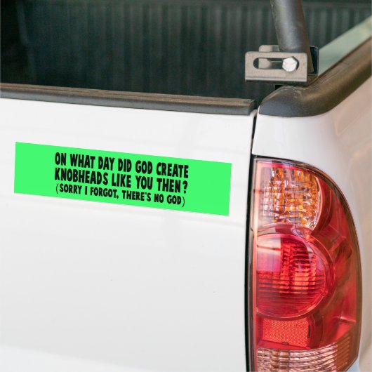 Atheïst Bumpersticker (Op Truck)