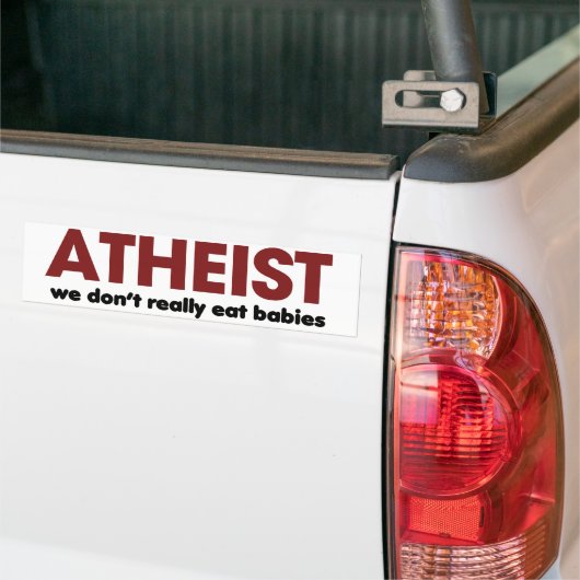 Atheïst Bumpersticker (Op Truck)