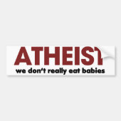Atheïst Bumpersticker (Voorkant)