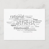 Atheïst Cloud Briefkaart (Voorkant)