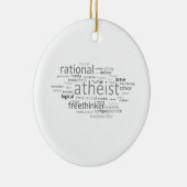 Atheïst Cloud Keramisch Ornament (Rechts)