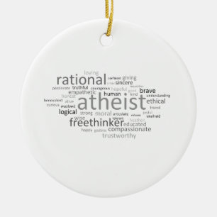 Atheïst Cloud Keramisch Ornament