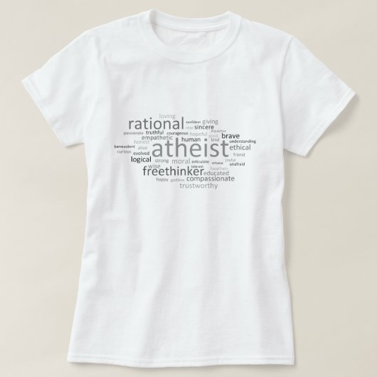 Atheïst Cloud T-shirt (Design voorkant)