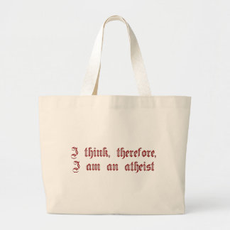 Atheïst Cogito Grote Tote Bag