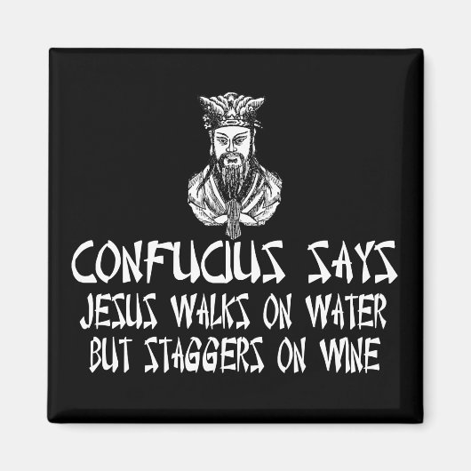 Atheïst Confucius Magneet (Voorkant)