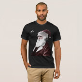 Atheïst - Darwin Kerstmis als kerstman T-shirt (Voorkant volledig)