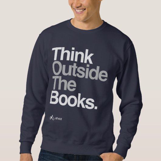 Atheïst Denk buiten de boeken Trui (Voorkant)