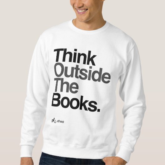 Atheïst Denk buiten de boeken Trui (Voorkant)