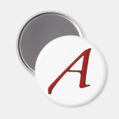 Atheïst Een koelkastmagneet Magneet (Voorkant / Achterkant)