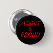Atheïst en Button (Voorkant /achterkant)