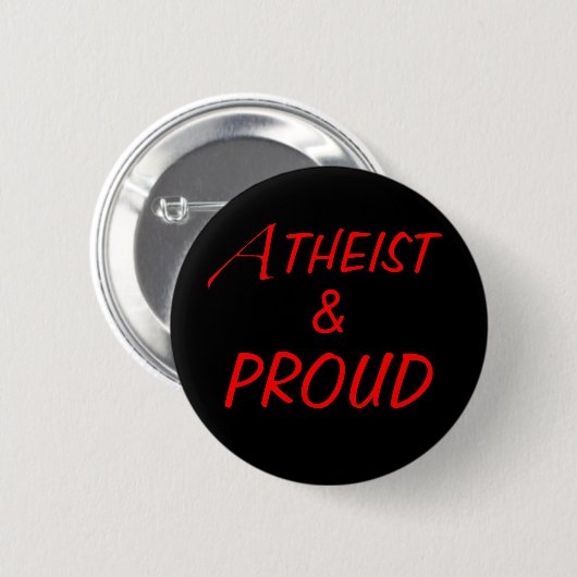 Atheïst en Button (Voorkant /achterkant)