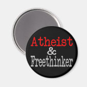 Atheïst en Freethinker Magneet (Voorkant / Achterkant)