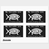 Atheïst Evolution bumpersticker Rechthoekige Sticker (Vel)