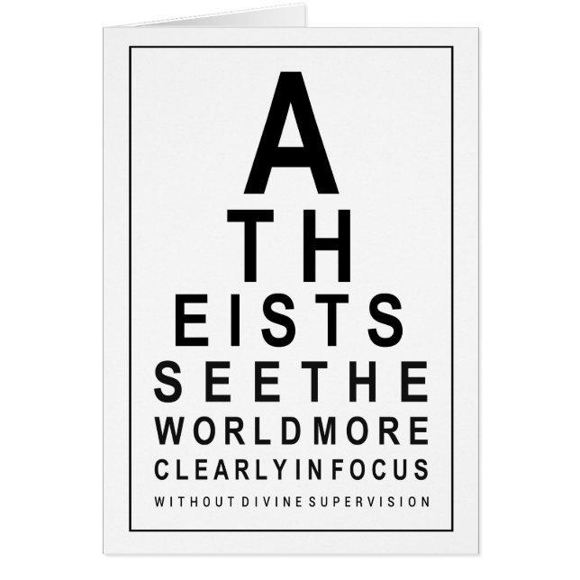 ATHEIST EYE-TEST (Voorkant)