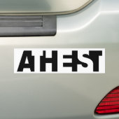 ATHEIST EYE-TEST BUMPERSTICKER (Op auto)
