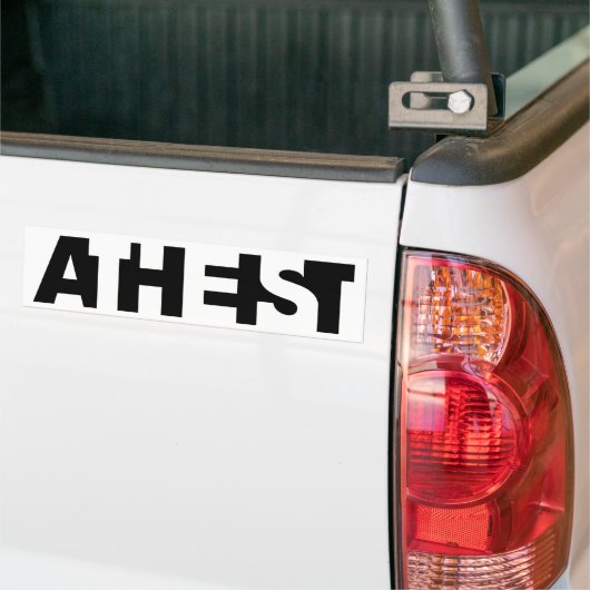 ATHEIST EYE-TEST BUMPERSTICKER (Op Truck)