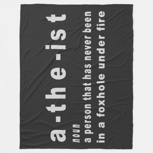 ATHEIST FLEECE DEKEN (Voorkant)