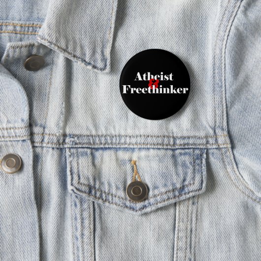 Atheïst & Freethinker Ronde Button 5,7 Cm (In situ)