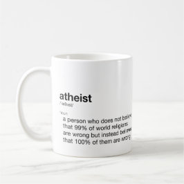 Atheïst Funny Definition for Atheist Day Koffiemok