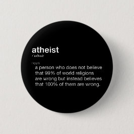Atheïst Funny Definition for Atheist Day Ronde Button 5,7 Cm