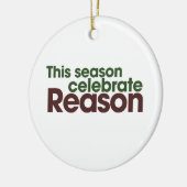 Atheïst Holiday Keramisch Ornament (Links)