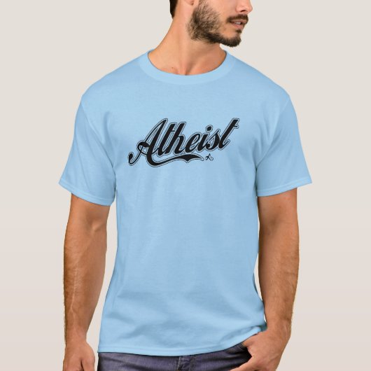 Atheïst honkbalteam t-shirt (Voorkant)