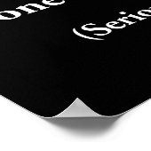 atheïst : iemand die in een minder god gelooft poster (Hoek)