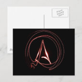 Atheïst in het rood briefkaart (Voorkant / Achterkant)
