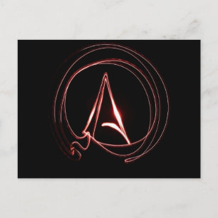 Atheïst in het rood briefkaart