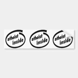 Atheïst Inside Bumpersticker - De drievriendheid