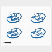 Atheïst Inside Ovale Sticker (Vel)