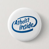 Atheïst Inside Ronde Button 5,7 Cm (Voorkant)