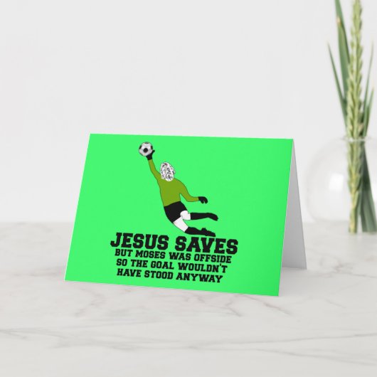 Atheïst Jezus redt Kaart (Voorkant)