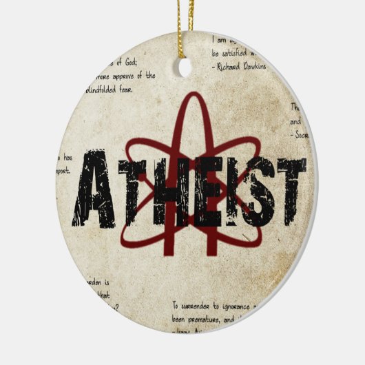 Atheïst Keramisch Ornament (Links)