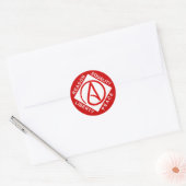 Atheïst logo stickers (Envelop)