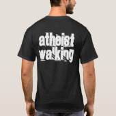 Atheïst lopen t-shirt (Achterkant)