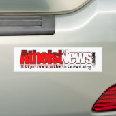 Atheïst News Banner Logo Bumpersticker (Op auto)