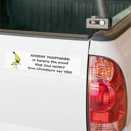 Atheïst Nightmare Bumpersticker (Op Truck)