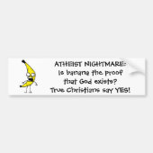 Atheïst Nightmare Bumpersticker (Voorkant)