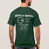 Atheïst of agnost t-shirt (Achterkant)