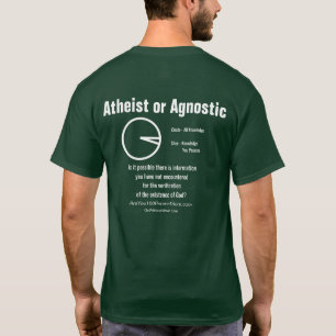 Atheïst of agnost t-shirt