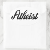 Atheïst Ovale Sticker (Tas)