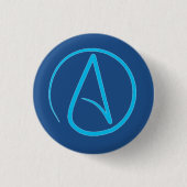 Atheïst Pin Ronde Button 3,2 Cm (Voorkant)