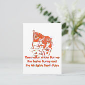 Atheïst Pledge Briefkaart (Staand voorkant)