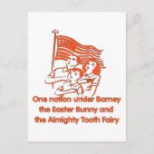 Atheïst Pledge Briefkaart (Voorkant)