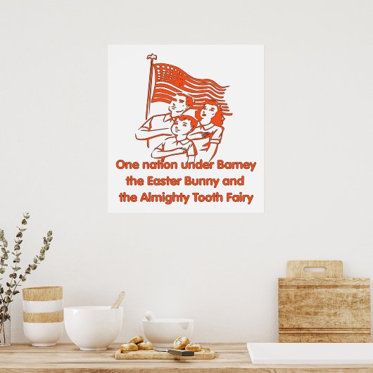 Atheïst Pledge Poster (Keuken)