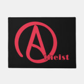 Atheïst Pride Symbool Red Identity Belief Deurmat (Voorkant)