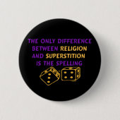 Atheïst Quote Ronde Button 5,7 Cm (Voorkant)